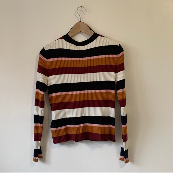 H&M stripped jersey top - Picture 2 of 5